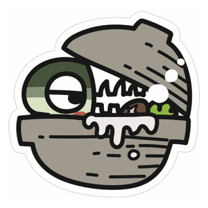 ひさおデザイン（HISAO DESIGN） 食べられマスステッカー  