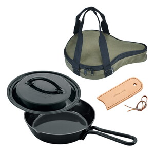 ユニフレーム(UNIFLAME) スキレット 7インチ･ケース･レザーハンドルセット 769768