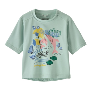 パタゴニア(patagonia) ベビー キャプリーン シルクウェイト Tシャツ 61267 ラッシュガード(キッズ/ベビー)
