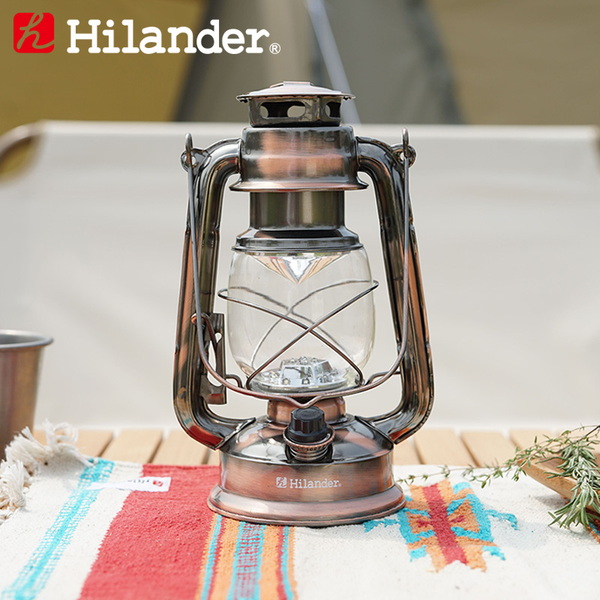 Hilander(ハイランダー) アンティークLEDランタン 【1年保証】 HCA0230 電池式