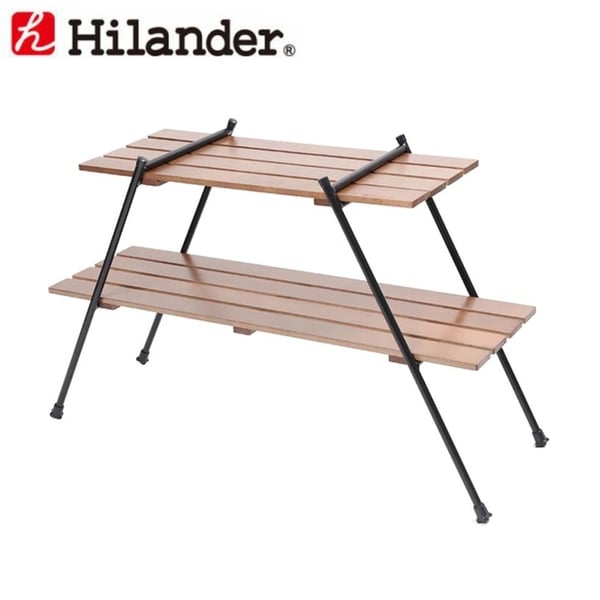 Hilander(ハイランダー) アイアンウッドラック HCA0232 ツーバーナー&マルチスタンド