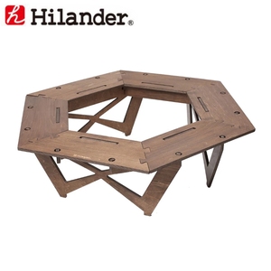 Hilander(ハイランダー) プライウッドヘキサゴンテーブル HCA0233 BBQ&七輪&焚火台アクセサリー