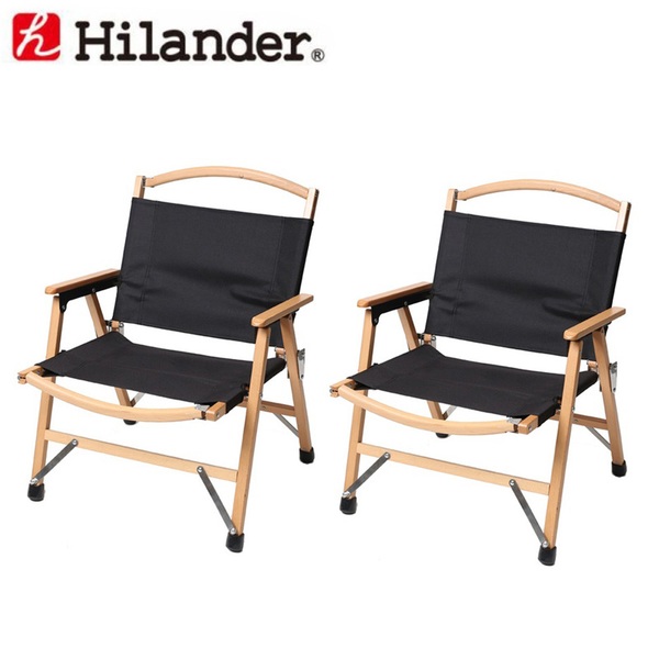 Hilander(ハイランダー) ウッドフレームチェア【お得な2点セット】 HCA0237 座椅子&コンパクトチェア
