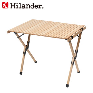 Hilander(ハイランダー) ウッドロールトップテーブル アウトドアテーブル 折りたたみ【1年保証】 HCA0288