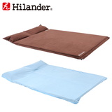 Hilander(ハイランダー) スエードインフレーターマット(枕付きタイプ)5.0cm+冷感シーツ(Q-MAX0.445) UK-3UK-22 インフレータブルマット