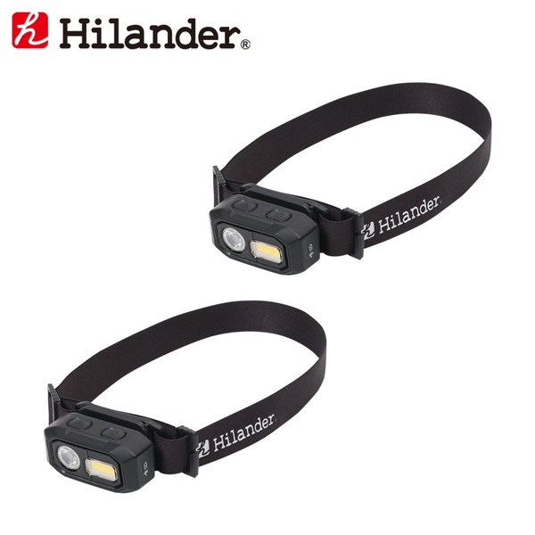 Hilander(ハイランダー) 480ルーメン LEDヘッドライト(USB充電式)【お得な2点セット】 HCA0303 ヘッドランプ