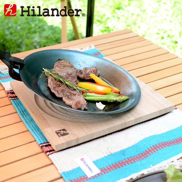 Hilander(ハイランダー) 焚き火プレート&フライパン 専用ボード HCR-006 クッキングアクセサリー