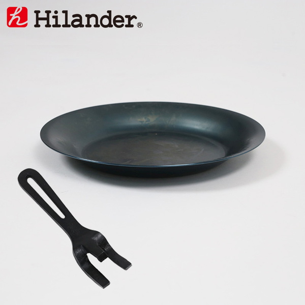 Hilander(ハイランダー) 焚き火プレート+ハンドルリフター【お得な2点セット】 HCA-007FHCA015A フライパン