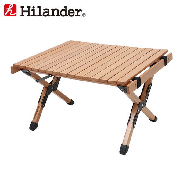 Hilander(ハイランダー) ウッドロールトップテーブル　純正脚キャップ付き