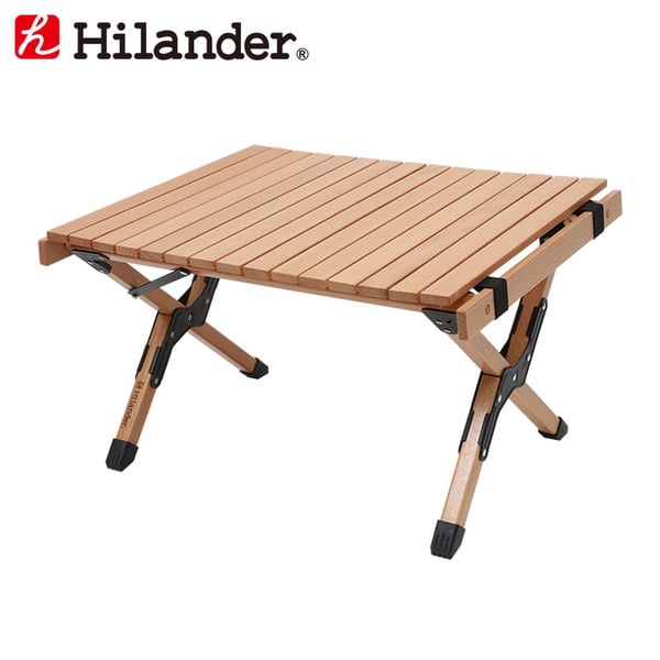 Hilander(ハイランダー) ウッドロールトップテーブル60 アウトドアテーブル 折りたたみ【1年保証】 HCT-002 キャンプテーブル