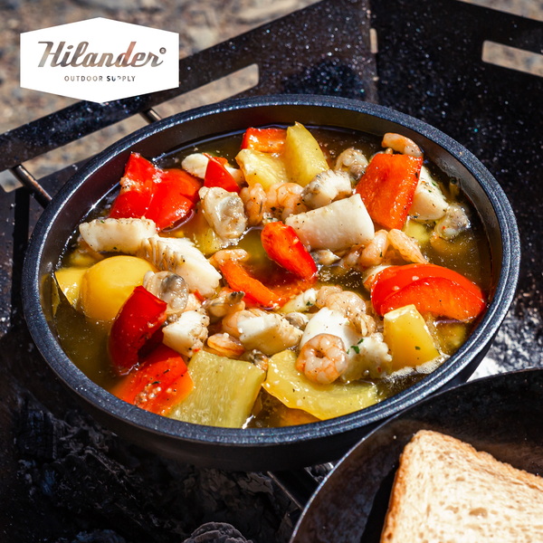 Hilander(ハイランダー) ファイヤープレート エッジ2(極厚6mm)焚き火 鉄板 BBQ【1年保証】 HCA047A 網､鉄板