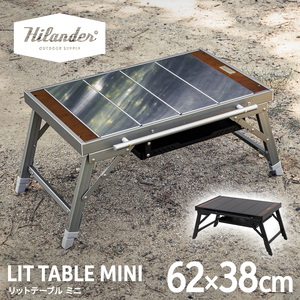 Hilander(ハイランダー) LIT TABLE MINI(リットテーブルミニ)キャンプ IGT互換 折りたたみ式【1年保証】 HCD-004