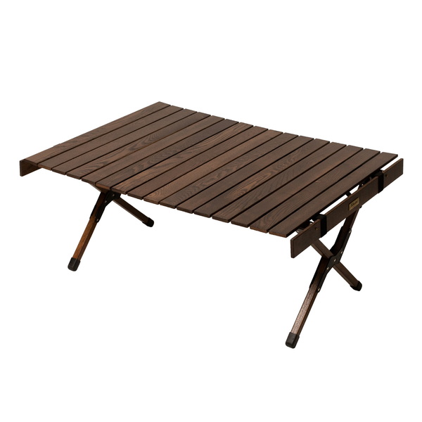 Hilander(ハイランダー) ウッドロールトップテーブル ソリッドフィール アウトドア ローテーブル 天然木 おしゃれ【1年保証】 HCJ-053 キャンプテーブル