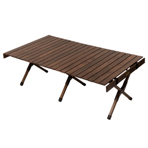 Hilander(ハイランダー) ウッドロールトップテーブル ソリッドフィール アウトドア ローテーブル 天然木 おしゃれ【1年保証】 HCJ-054