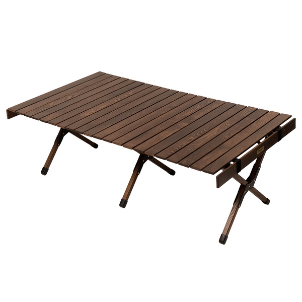 Hilander(ハイランダー) ウッドロールトップテーブル ソリッドフィール アウトドア ローテーブル 天然木 おしゃれ【1年保証】 HCJ-054 キャンプテーブル