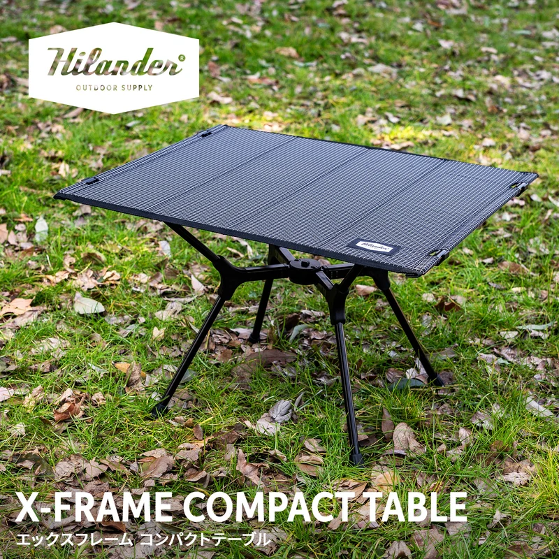Hilander(�n�C�����_�[) X�|FRAME COMPACT TABLE�y1�N�ۏ؁z �e�[�u���E�`�F�A���X�^���h