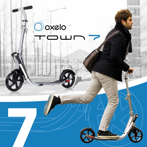 oxelo(オクセロ) TOWN 7 EASYFOLD キックスケーター 1601181-8239006 キックスケーター