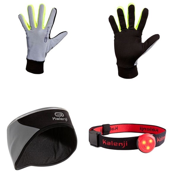 Kalenji(カレンジ) NIGHT RUN KIT ナイトランニングセット 1702789-8281759 再帰反射バンド･ストラップ･グッズ