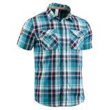 Quechua(ケシュア) ARPENAZ 500 半袖チェックシャツ メンズ 1821453-8299845 【廃】メンズ速乾性半袖シャツ