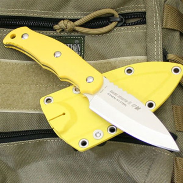 G･サカイ ニューサビナイフ6 仔鯱 イエロー 右利き用 11511 シースナイフ
