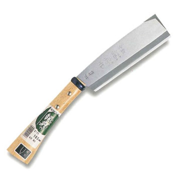 鋼典(Kanenori) 鋼付両刃鞘鉈 165mm C-11 和風刃物