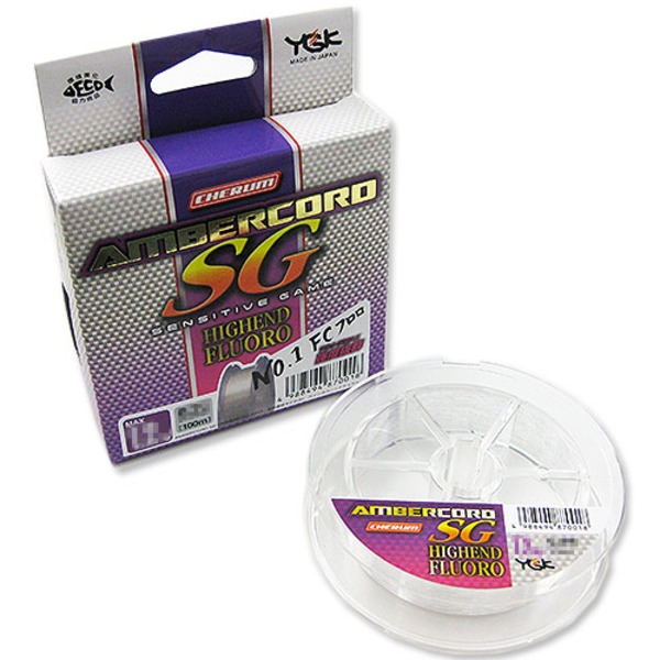 XBRAID(エックスブレード) チェルム アンバーコードSG ハイエンドフロロ 100m   ライトゲーム用フロロライン