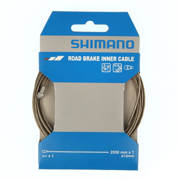 シマノ(SHIMANO/サイクル) ROAD用 ステンレス ブレーキインナーケーブル 1.6x2050mm Y80098330 変速機関連