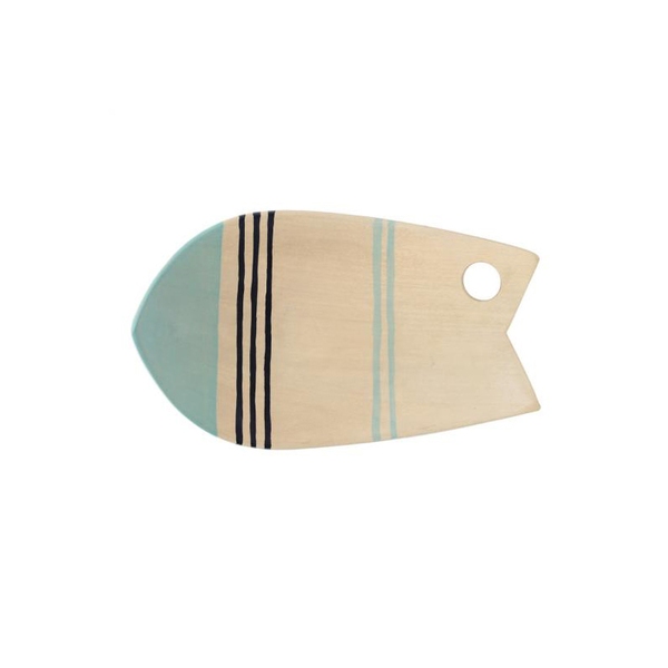 モンロー(monro) HOLE-PLATE FISH TALE (STRIPE)   ウッド製お皿
