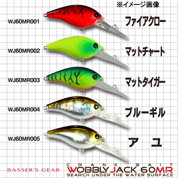 ティガ(TIGA PRODUCTS) WOBBLYJACK(ウォブリージャック) 60MR   クランクベイト