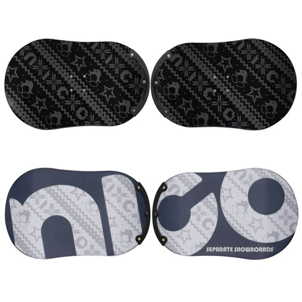 nico(ニコ) セパレートスノーボード センターガード付き 15-16 sb15-16-Gtuki-gray スノーボード用品