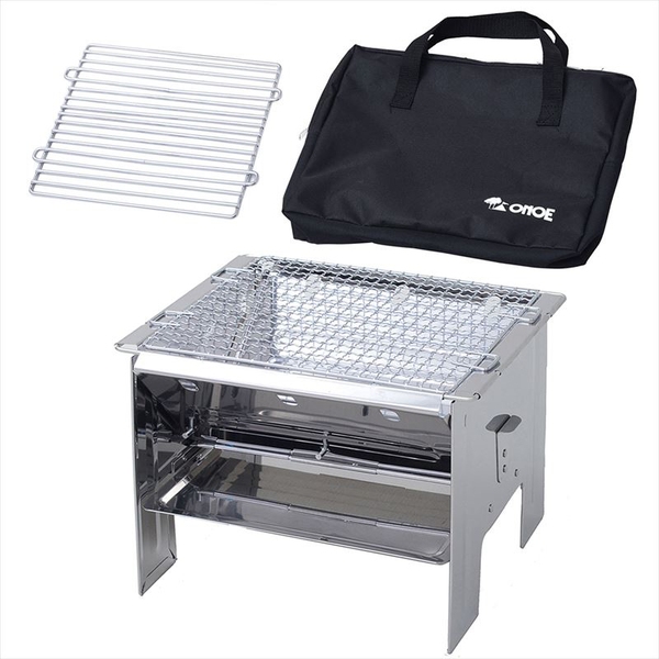 ONOE(尾上製作所) フォールディングBBQコンロ F-2527 HDグリル&バッグ付セット  F-2527-SET BBQコンロ(卓上タイプ)
