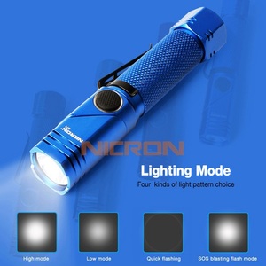 ニクロン(Nicron) Nicron B74 首振り ブルー 600LM 充電式 B74 ハンディライト