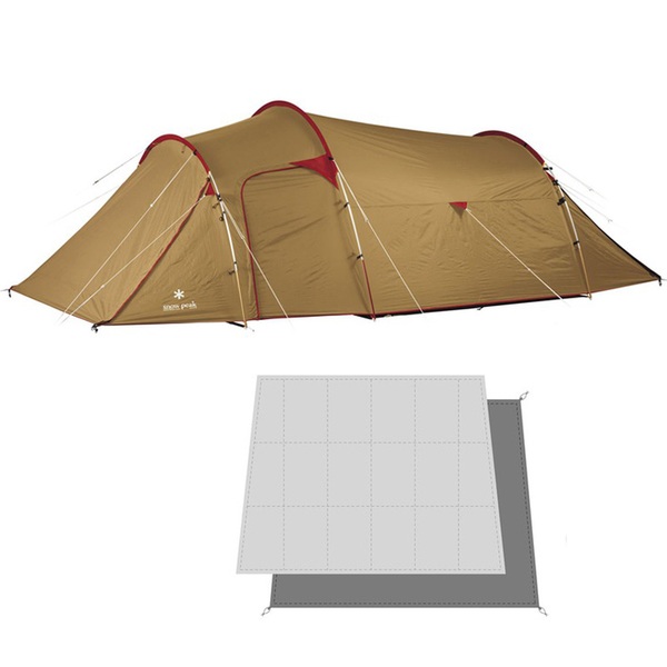 スノーピーク(snow peak) ヴォールトマットシートセット SDE-080S ファミリードームテント