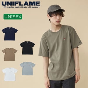 ユニフレーム(UNIFLAME) 【ユニフレーム×ナチュラム】7.1オンス へヴィーウェイト Tシャツ URNT-3