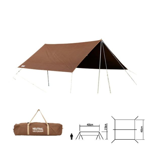 NEUTRAL OUTDOOR(ニュートラル アウトドア) NT-TA11 TCタープ4.0 46273 ウィング型(ポール:1～2本)