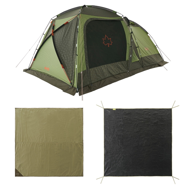 ロゴス(LOGOS) LOGOS テントチャレンジセットneos PANELスクリーンドゥーブル XL-BJ 71809560 ツールームテント