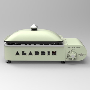 【送料無料】センゴクアラジン(SENGOKU ALADDIN) ポータブルガスホットプレート プチパン グリーン SAG-RS21B(G) 【送料無料】センゴクアラジン(SENGOKU ALADDIN) ポータブルガスホットプレート プチパン グリーン SAG-RS21B(G)