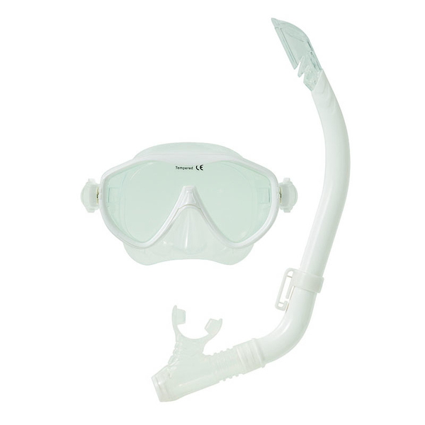 YASUDA(ヤスダ) シリコン マスク･スノーケルセット スイムセットV1 大人用 YD580-W ビーチ･プール用品