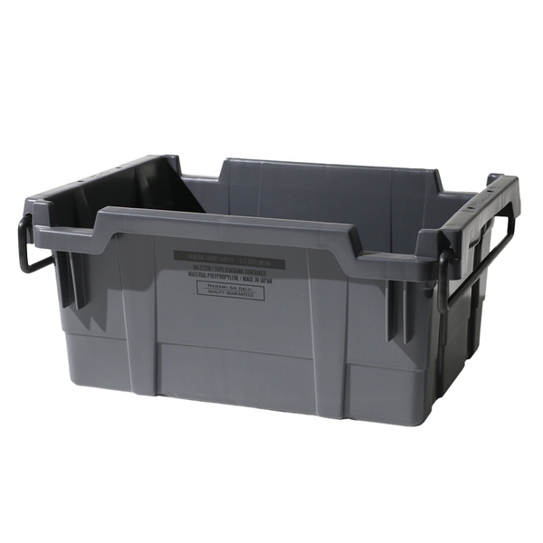AS2OV(アッソブ) STACKING CONTAINER-GY (HB-25) 272101-15 収納･運搬