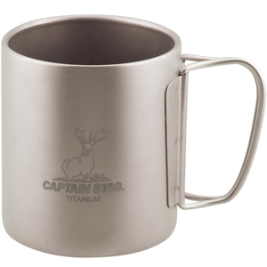 キャプテンスタッグ(CAPTAIN STAG) チタン製 ダブルマグカップ300 300ml UH-4505 キャプテンスタッグ(CAPTAIN STAG) チタン製 ダブルマグカップ300 300ml UH-4505