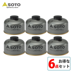 SOTO パワーガス105トリプルミックス SOD-710T【お得な6点セット】 SOD-710T