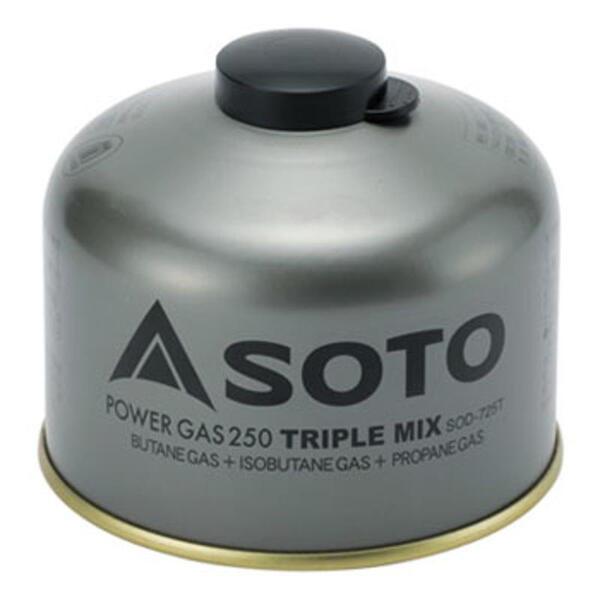 SOTO パワーガス250トリプルミックス【お得な6点セット】 SOD-725T キャンプ用ガスカートリッジ
