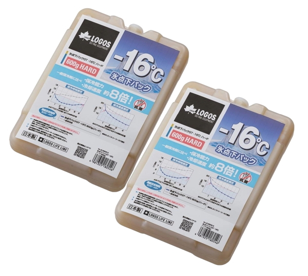ロゴス(LOGOS) 氷点下パックGT-16℃･ハード600g×2個セット 81660612 保冷剤