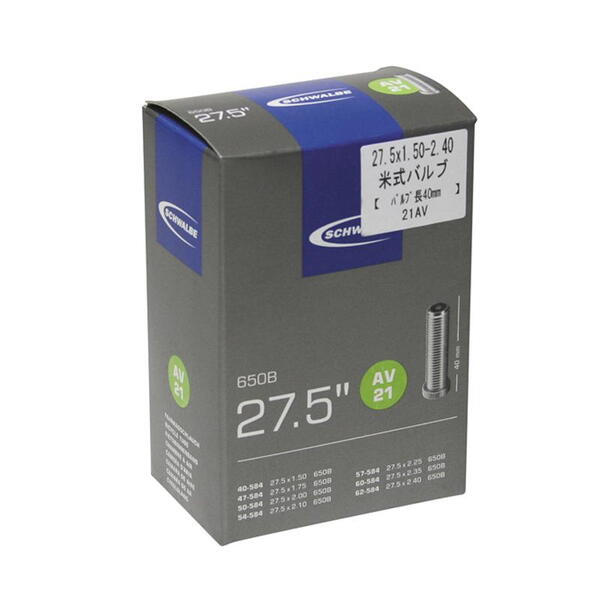 SCHWALBE(シュワルベ) 【2個セット】【正規品】チューブ 27.5インチ No.21 サイクル/自転車 21-AV 700C(27インチ)～チューブ