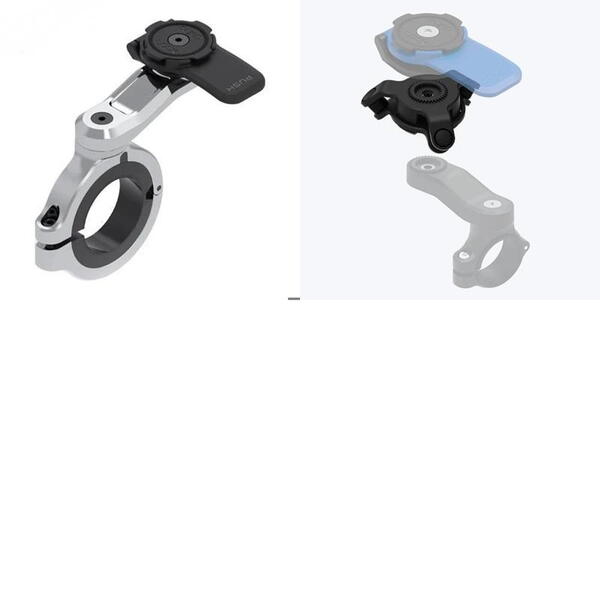 QUADLOCK(クアッドロック) 【2点セット】ハンドルバーマウント PRO CHROME LARGE 衝撃(振動)吸収ダンパーセット qlm-lhb-chr+QLA-VDM アクセサリー