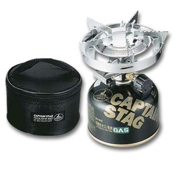 キャプテンスタッグ(CAPTAIN STAG) 【2個セット】小型ガスバーナーコンロ(圧電点火装置付き) M-7901 ガス式