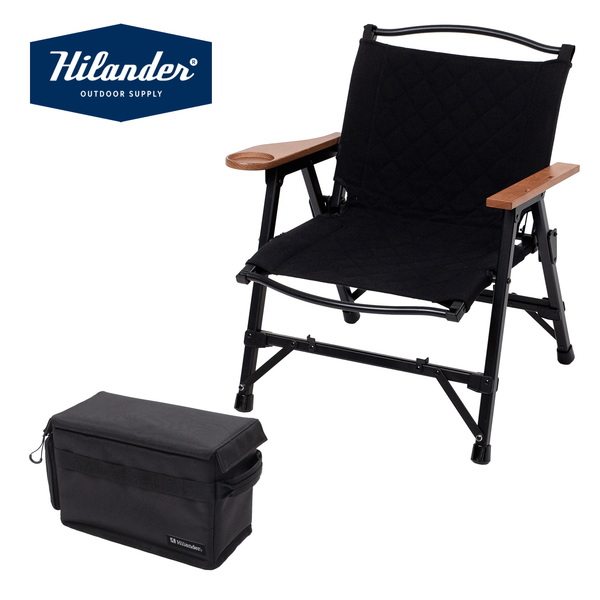 Hilander(ハイランダー) 【お得なセット】CHEF CHAIR(シェフチェア)+ブリザードサイドボックス HCP-008+UK-39 ディレクターズチェア