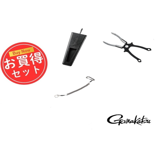 がまかつ(Gamakatsu) 宵姫アルミフィッシュグリップ+専用グリップケース+落下防止ランヤード(お得な3点セット)   フィッシュホルダー