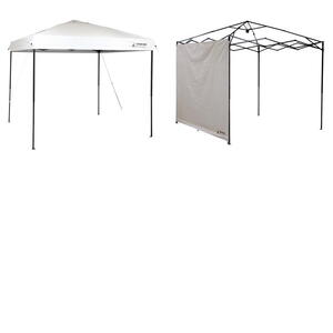 キャプテンスタッグ(CAPTAIN STAG) 【2点セット】クイックアップシェード 250UV-S シルバーコーティング + サイドパネル UA-1096+UA-1099