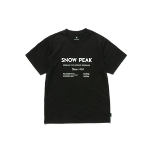 スノーピーク(snow peak) SP Typography T-Shirt XL Black TS-24AU101 スノーピーク(snow peak) SP Typography T-Shirt XL Black TS-24AU101